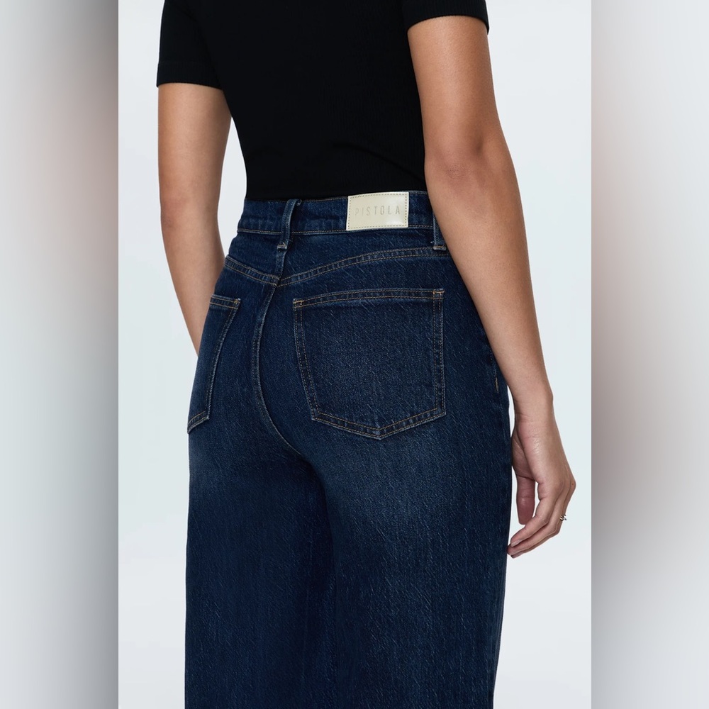 ♥️ Pistola Lana Women's Blue Wide-Leg Jeans - Picture 4 of 4